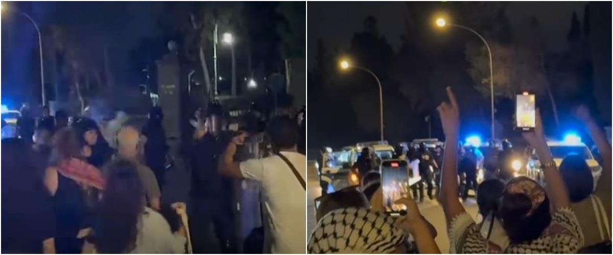 Απρόκλητη επίθεση από την Αστυνομία, με σπρέι και γκλοπ καταγγέλλουν οι διαδηλωτές έξω από το Προεδρικό-«Τίποτα δε προηγήθηκε»