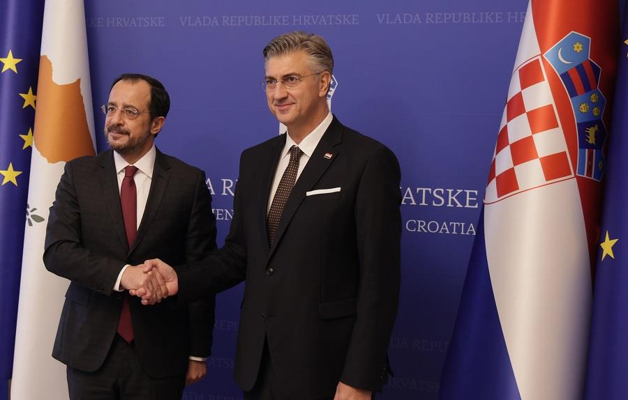 Κροατία και Κύπρος συμφωνούν σε όλα τα στρατηγικά ζητήματα εξωτερικής πολιτικής Κροατία και Κύπρος συμφωνούν σε όλα τα στρατηγικά ζητήματα εξωτερικής πολιτικής
