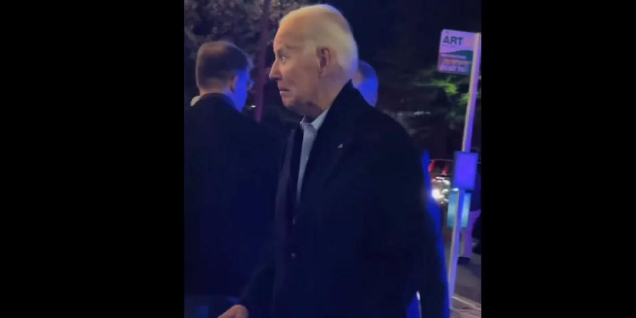 Σπάνια δημόσια εμφάνιση του Τζο Μπάιντεν-Περπατά με δυσκολία, φανερά καταβεβλημένος και γερασμένος
