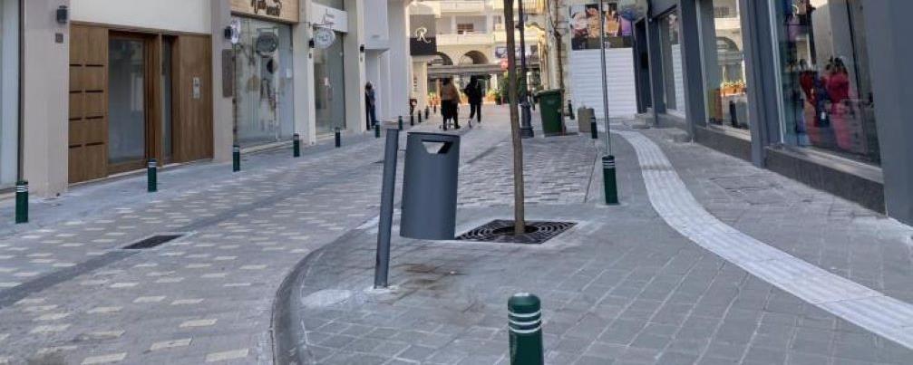 Στις 19 Νοεμβρίου ανοίγει η Ερμού στη Λάρνακα όπου ολοκληρώθηκαν τα έργα ανάπλασης