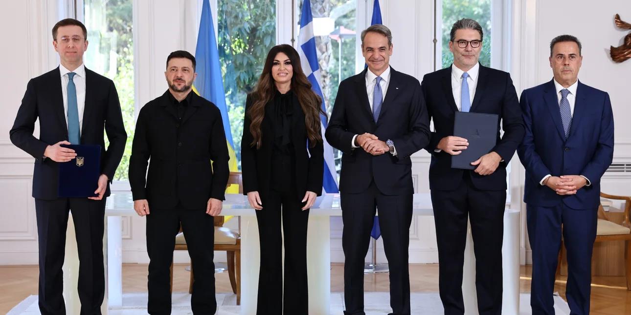 Με αναφορά στη Κύπρο η κοινή δήλωση Μητσοτάκη με Ζελένσκι-Υπεγράφη η συμφωνία για τη μεταφορά αμερικανικού LNG