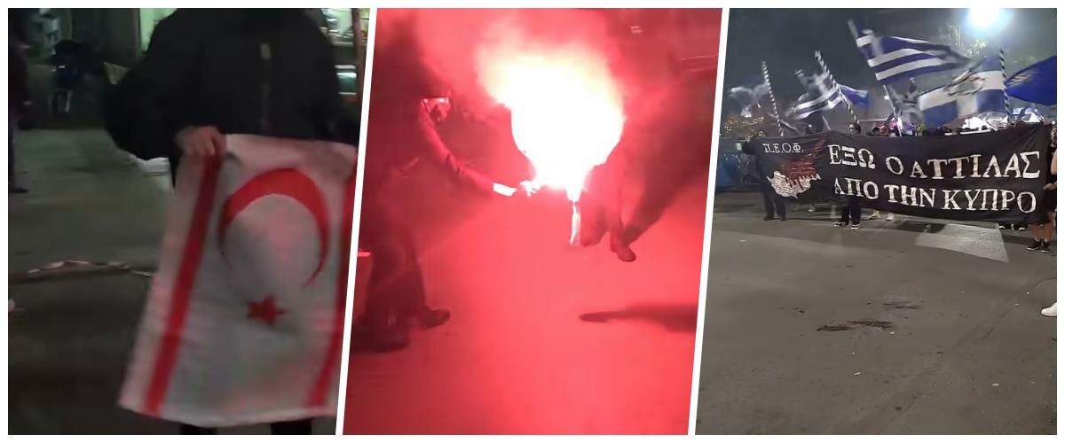 «Δέσμιοι του μίσους και των πρωτόγονων βίαιων παρορμήσεων»-Πώς σχολιάσε το κάψιμο σημαίας του ψευδοκράτους ο Έρχιουρμαν