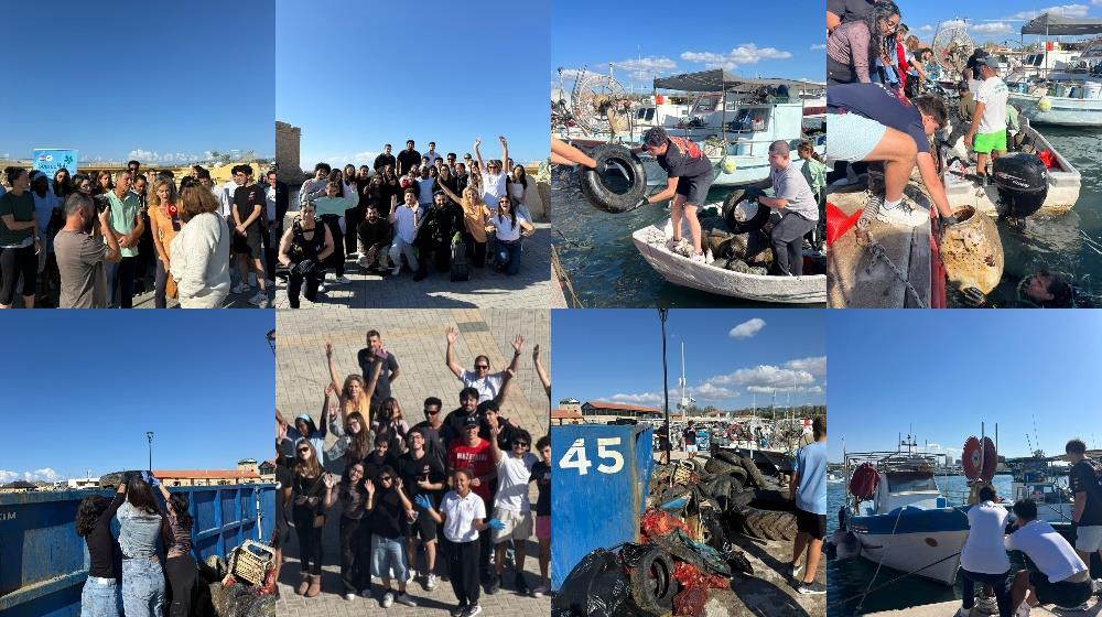 American University of Beirut – Mediterraneo joins Paphos Harbour cleanup
