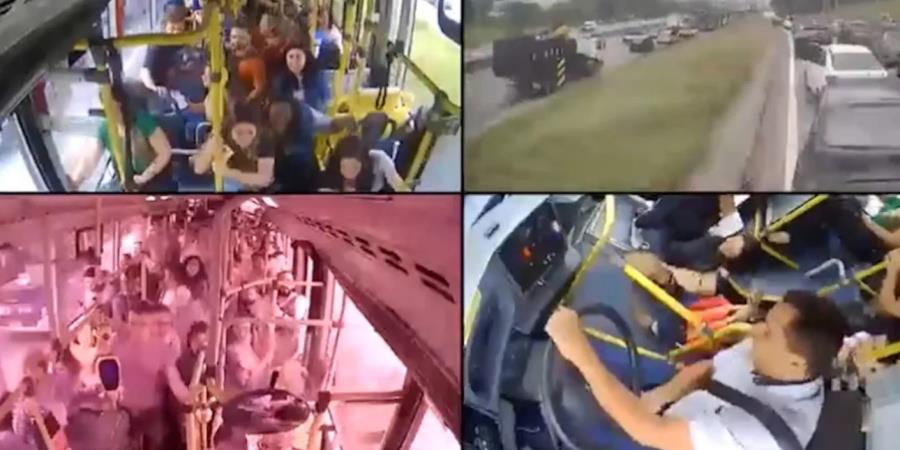 Τρελή πορεία λεωφορείου, χτυπά αυτοκίνητα και μηχανές στη Βραζιλία-Χάλασαν τα φρένα, ούρλιαζαν οι επιβάτες