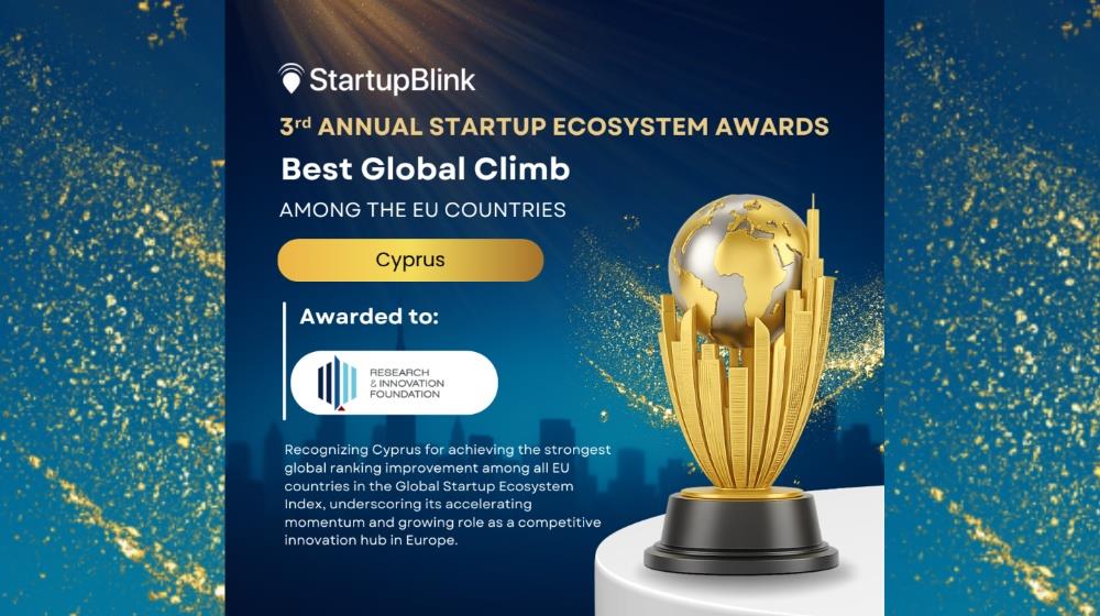 Cyprus receives StartupBlink's Best Global Climb Award Among EU Countries

