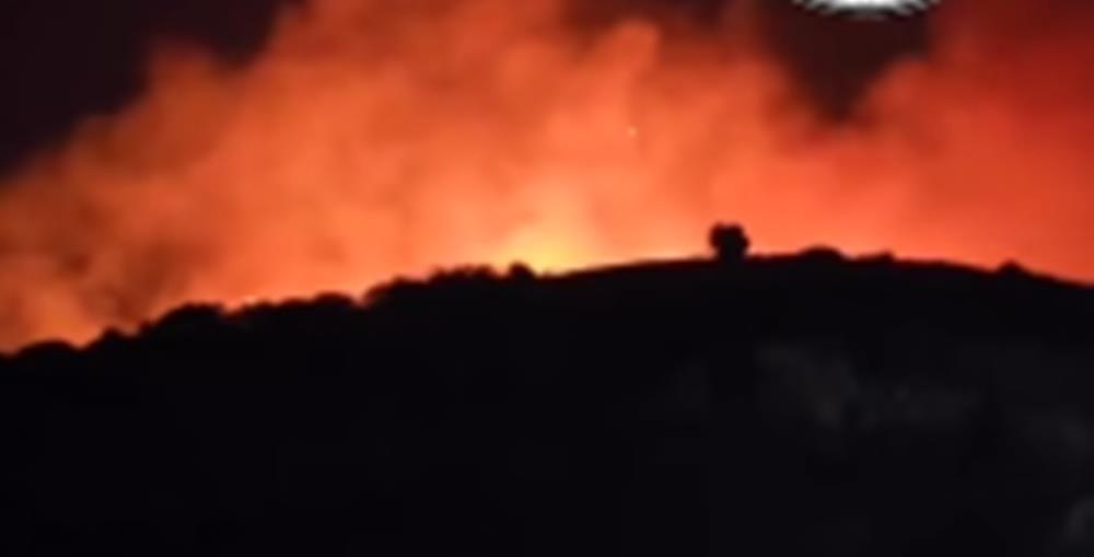 Πυρκαγιά στην επαρχία Πάφου-Ισχυροί άνεμοι στην περιοχή