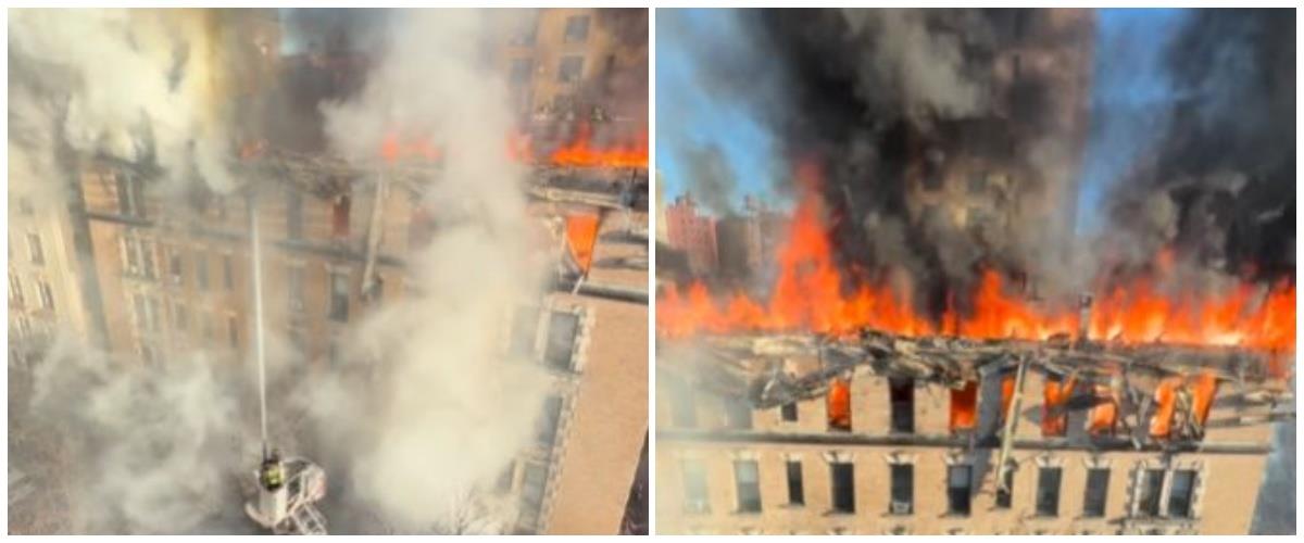 Πυρκαγιά σε πολυκατοικία στο Μανχάταν-Εκκενώθηκαν έξι όροφοι, τρεις τραυματίες