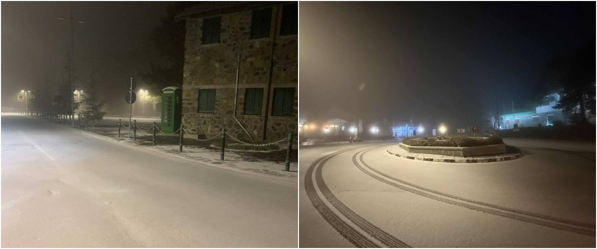 Έπεσαν οι πρώτες νιφάδες χιονιού στο Τρόοδος-Απόψε η πιο κρύα νύχτα του χειμώνα