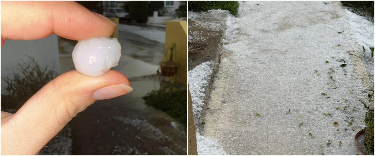 Έντονη χαλαζόπτωση και διακοπές ρεύματος στην Πάφο-Περιορισμένη η ορατότητα στον αυτοκινητόδρομο