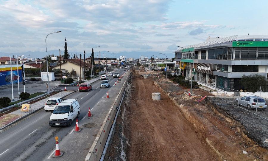 Παραδίδεται στην κυκλοφορία τμήμα της Τσερίου-Κανονικά η κυκλοφορία, περιορισμός στο πλάτος των λωρίδων