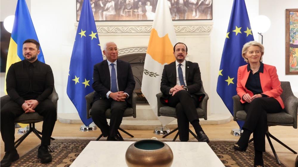 Cyprus Presidency to ensure EU's support to Ukraine, Christodoulides says after quadrilateral meeting