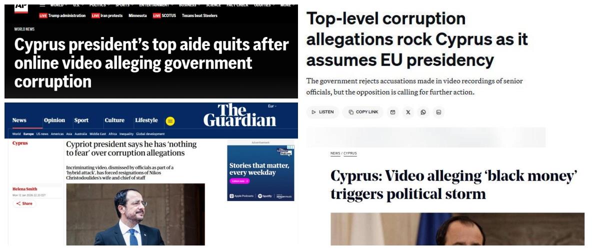Συνεχίζει να φιγουράρει σε διεθνή ΜΜΕ το βίντεο με αναφορές που εκθέτουν την Κύπρο-Εκτενείς αναφορές