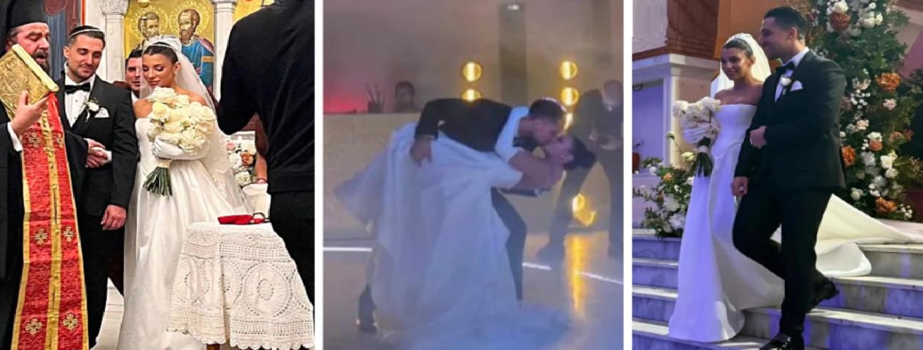 Παντρεύτηκαν Σάκης Κατσούλης και Μαριαλένα Ρουμελιώτη: Οι πρώτες φωτογραφίες και βίντεο