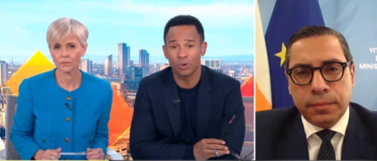 Κ. Κόμπος στο Sky News: Δύσκολη η κατάσταση λόγω της γεωγραφικής θέσης της Κύπρου, δεν αποτελεί στόχος. Τα περιστατικά αφορούσαν τις Βάσεις