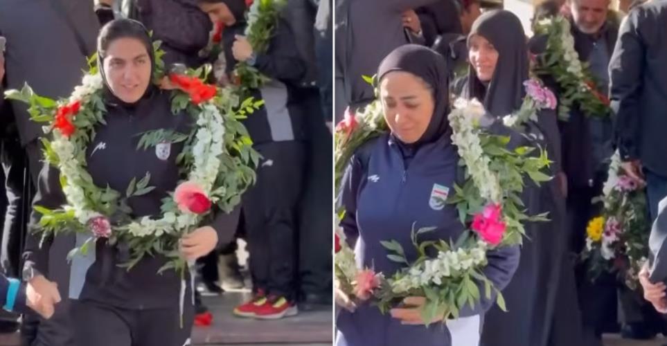 ΒΙΝΤΕΟ: Με στεφάνια στον λαιμό επέστρεψαν στο Ιράν οι ποδοσφαιρίστριες που ζήτησαν άσυλο-«Γυρίσαμε εδώ που ανήκουμε»