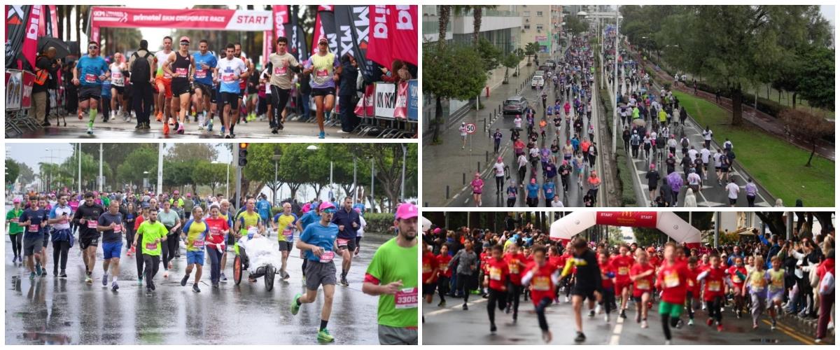 Υπό βροχή η έναρξη του XM Μαραθωνίου Λεμεσού-Σχεδόν 10,000 πολίτες συμμετείχαν (pics)