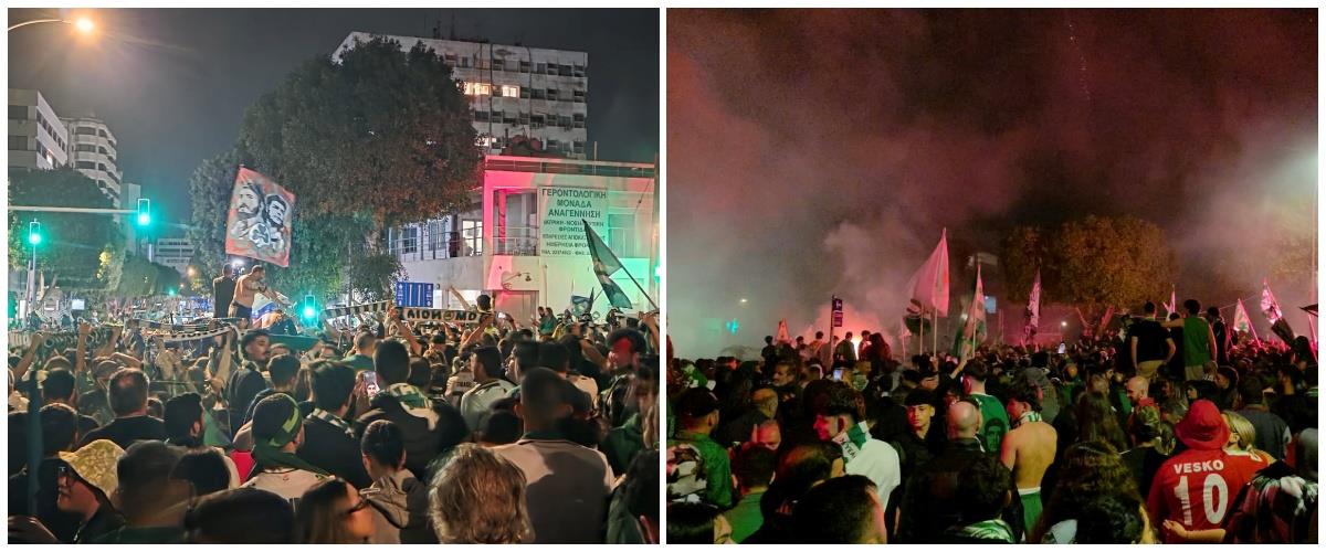 Βούλιαξε η Λευκωσία για τους πρωταθλητές-Μεθυσμένη πολιτεία η πρωτεύουσα για τον 22ο τίτλο της Ομόνοιας