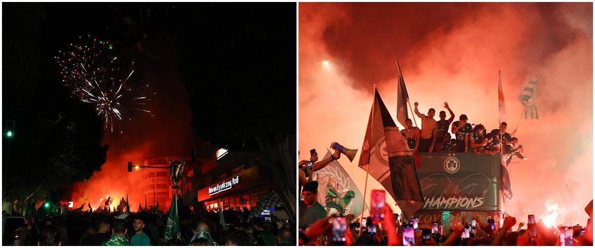 BINTEO: Ξέφρενο γλέντι στην Παπανικολή, έκαναν τη νύχτα μέρα οι Ομονοιάτες-Οι πανηγυρισμοί για το 22ο πρωτάθλημα