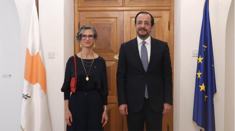 5527301734044688 Portugal Ambassador to Cyprus, Carmen Bagulho Silvestre and Nikos Christodoulides