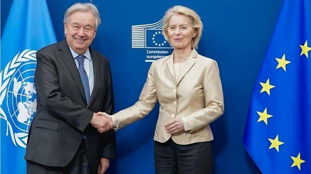 5531601754043958 President Ursula von der Leyen UN Secretary-General Antonio Guterres