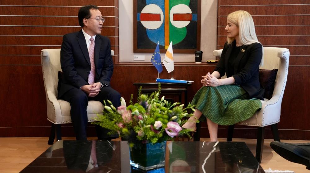 5533350989155251 Ambassador of the People's Republic of China in Cyprus, Yang Yundong and Annita Demetriou