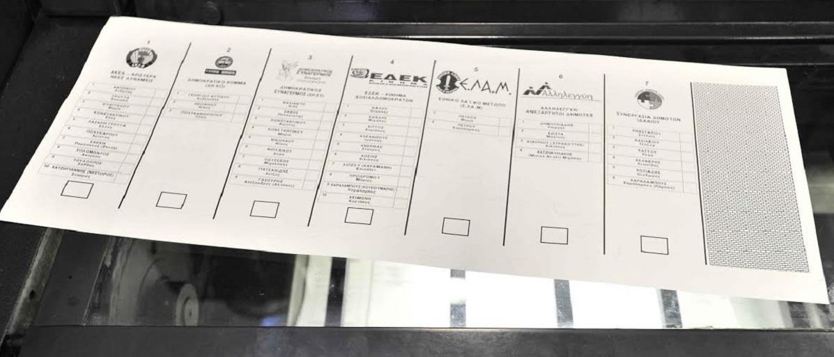 ΨΗΦΟΔΕΛΤΙΟ 