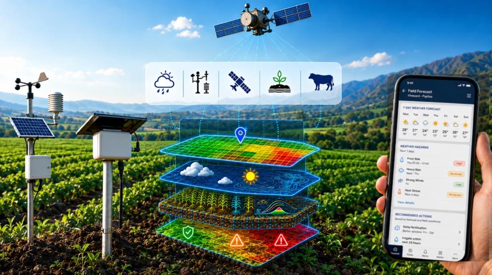 Cypriot research project AgriProAct is helping farmers predict weather conditions