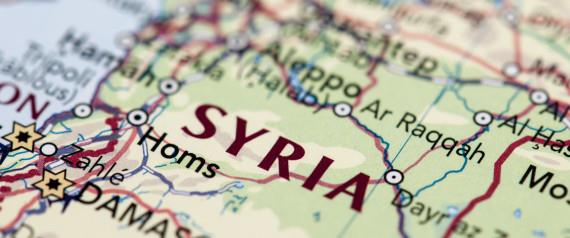 Map of Syria.