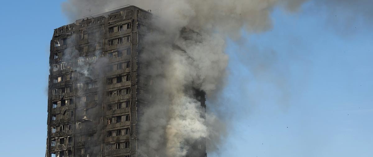 Fire at Lancaster West Estate in London