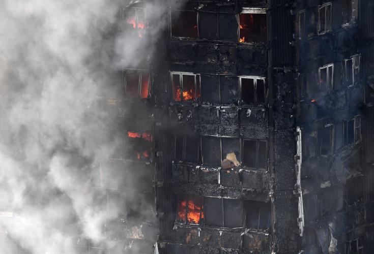 Fire at Lancaster West Estate in London