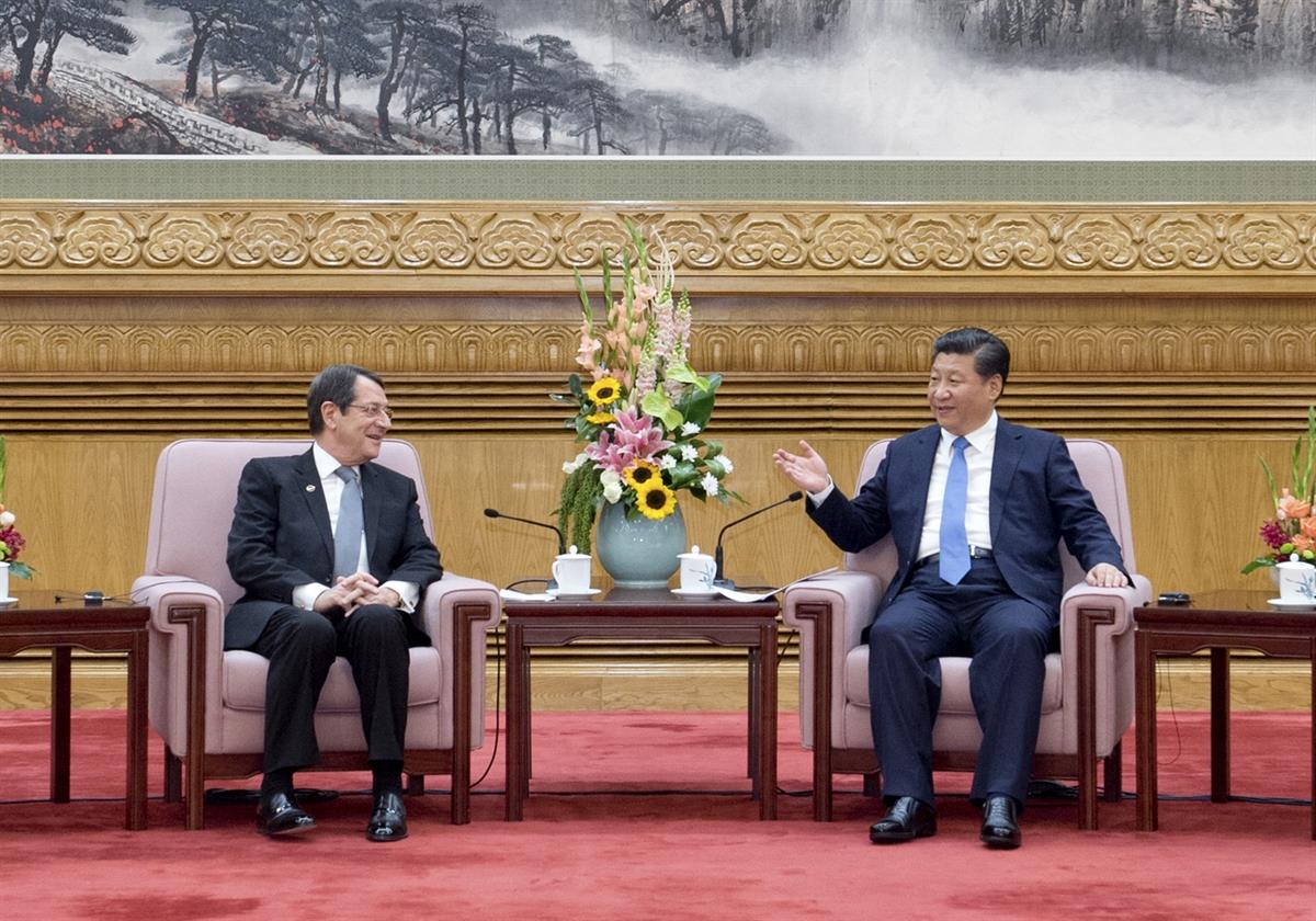 Ο Πρόεδρος της Δημοκρατίας σε συνάντηση με τον Πρόεδρο της Κίνας κ. Xi Jinping.