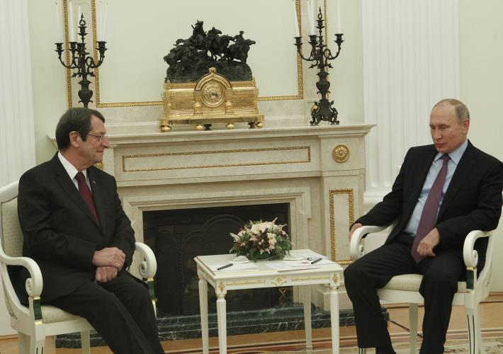 O Πρόεδρος της Δημοκρατίας Νίκος Αναστασιάδης σε συνάντηση με τον Πρόεδρο της Ρωσικής Ομοσπονδίας Vladimir Putin. Μόσχα 24 Οκτωβρίου