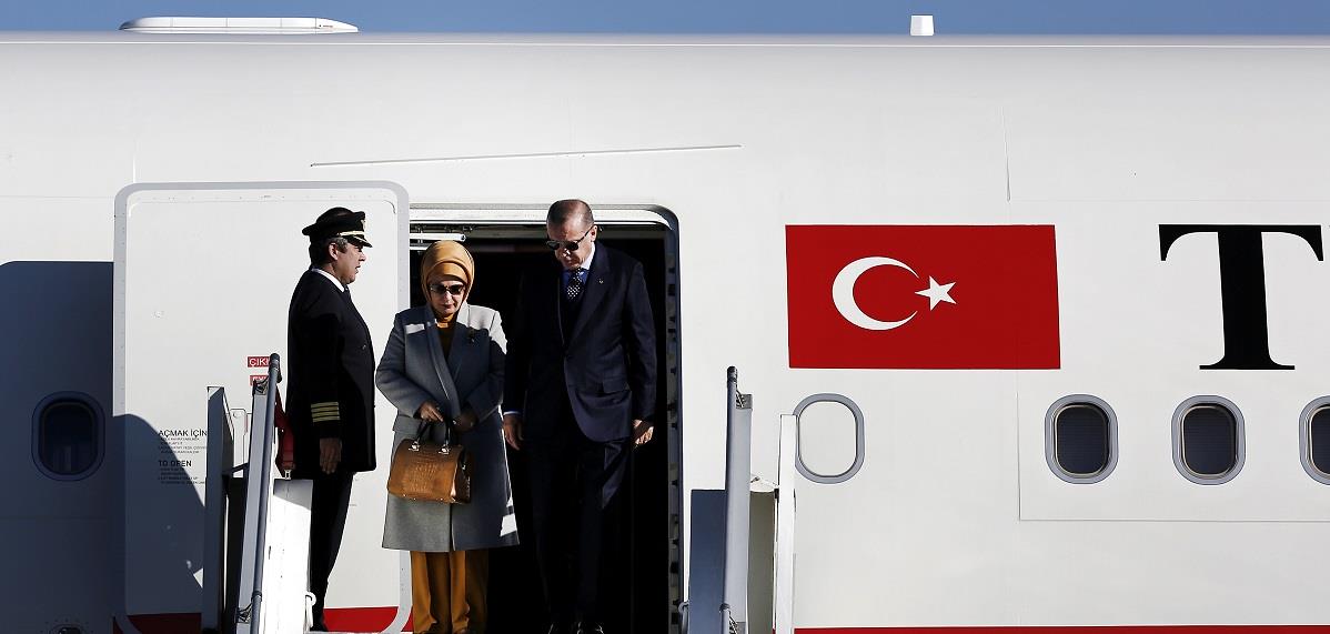 ΠΡΟΕΔΡΟΣ ΤΗΣ ΤΟΥΡΚΙΑΣ ΕΡΝΤΟΓΑΝ ΡΕΤ.Τ. ΕΠΙΣΚΕΨΗ ΣΤΗΝ ΑΘΗΝΑ ΑΕΡΟΔΡΟΜΙΟ