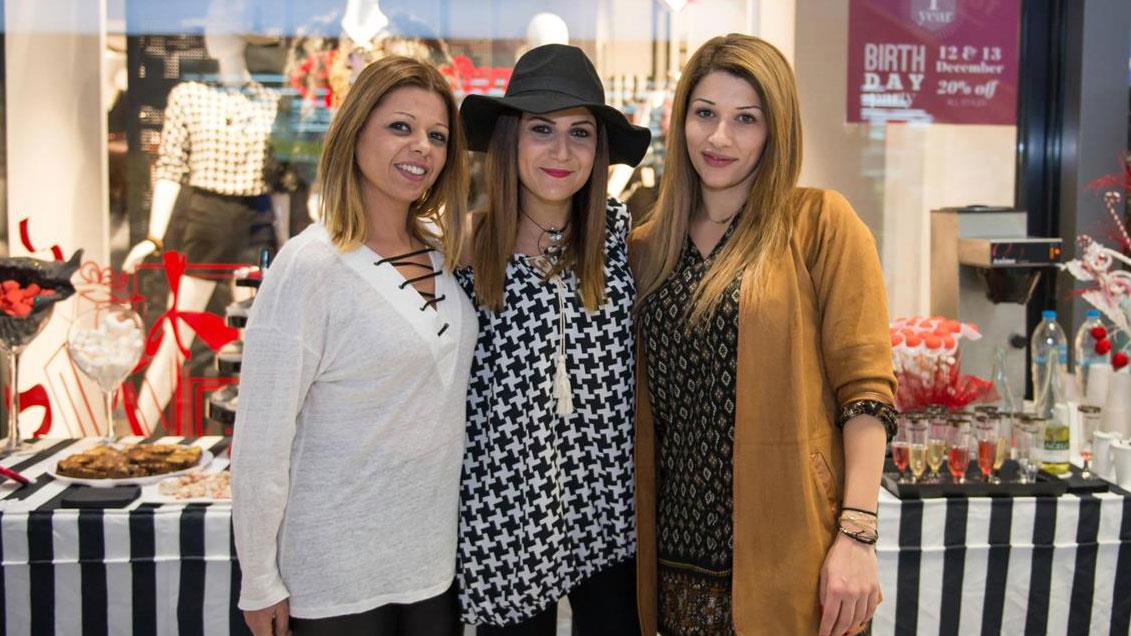 Η Μαρία Κυπριανού, η Χάρις Χριστοφόρου και η Άγγελα Παναγή 