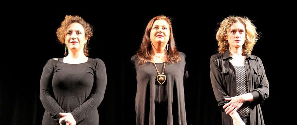 Η Άννα Γιαγκιόζη, η Ελισάβετ Κωνσταντινίδη και η Στέλλα Φυρογένη