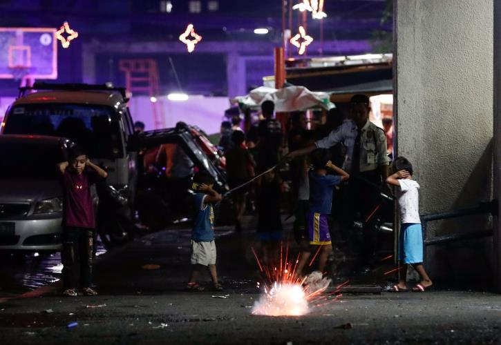 New Year's Eve celebration in Manila