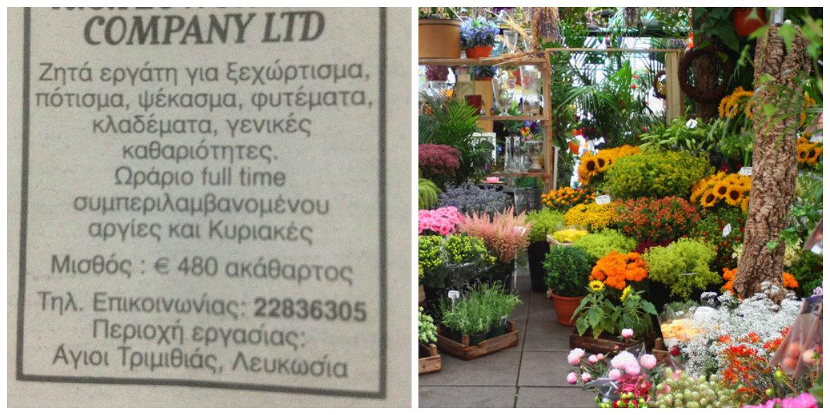 αγγελία ανθοπωλείο