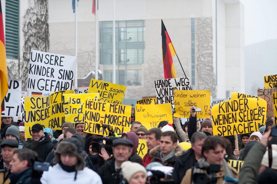 Baergida demonstration in Berlin