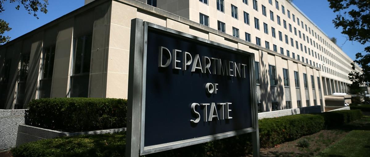 Flags Flown At Half Staff At The State Department After Ambassador Killed In Libya