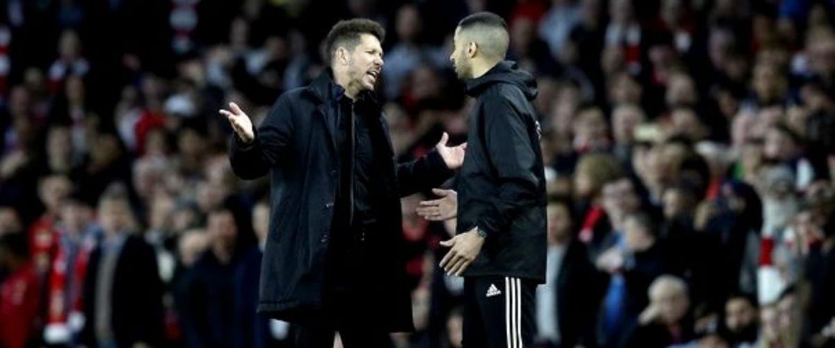 Ο τεχνικός της Ατλέτικο, Ντιέγκο Σιμεόνε, αποθέωσε τους "κολτσονέρος" για την εκτός έδρας ισοπαλία (1-1) με την Άρσεναλ με χαρακτηριστική ατάκα για την άμυνα με αριθμητικό μειονέκτημα