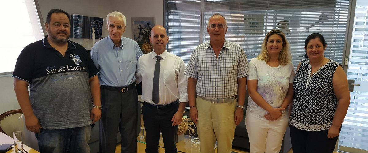 Ο κ. Βίτορ Καμπράλ έγινε δεκτός από τον πρόεδρο της Κυπριακής Ολυμπιακής Επιτροπής κ. Ντίνο Μιχαηλίδη