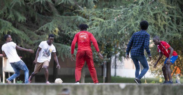 Diciotti migrants at the Rocca di Papa Church center