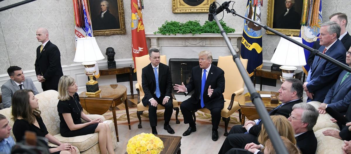 President Trump meets with Pastor Andrew Brunson
