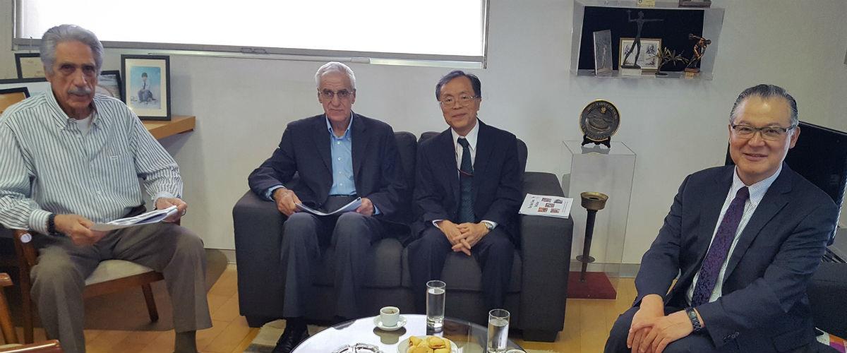 Ο κ. Shinichi Nakatsugawa έγινε δεκτός από τον πρόεδρο της Κυπριακής Ολυμπιακής Επιτροπής κ. Ντίνο Μιχαηλίδη