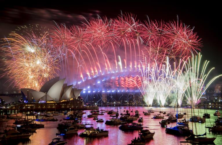 New Year fireworks in Sydney