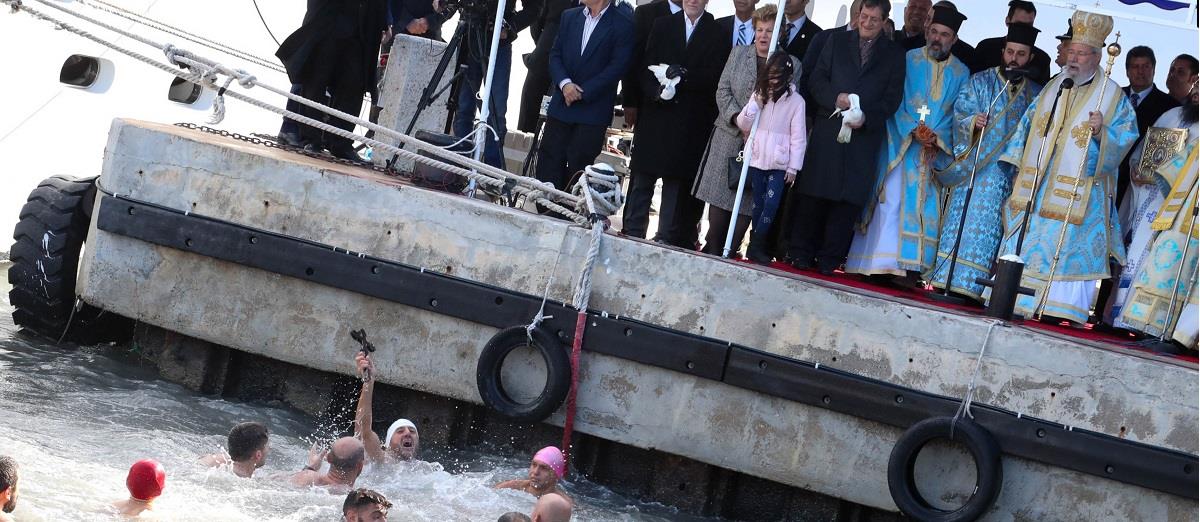 Ο Πρόεδρος της Δημοκρατίας κ. Νίκος Αναστασιάδης, παρίσταται στην Τελετή Κατάδυσης του Τιμίου Σταυρού.