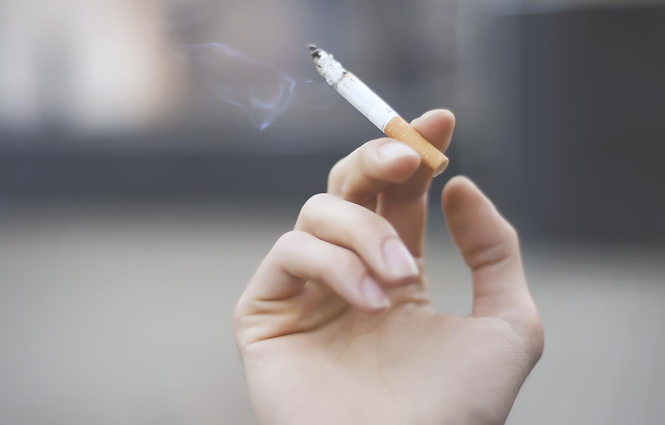 cigarette in the hand