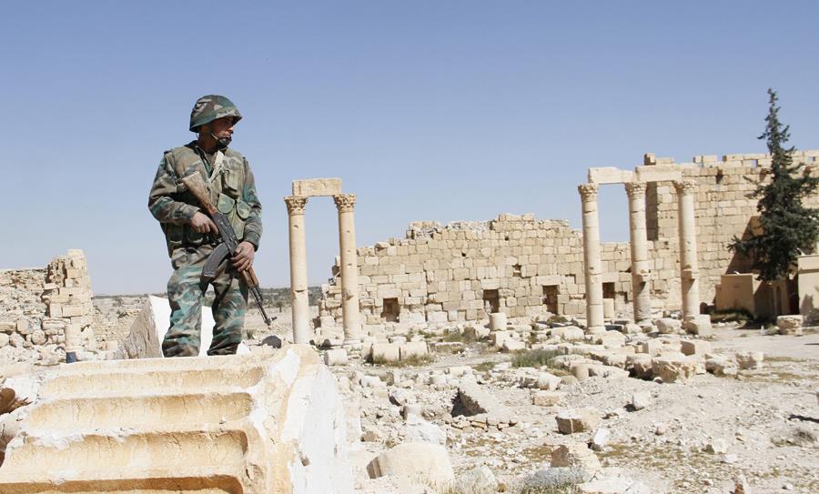 Damages to the historical city of Palmyra