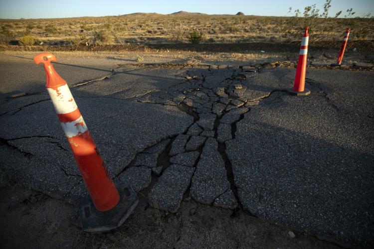 Earthquake aftermath in California