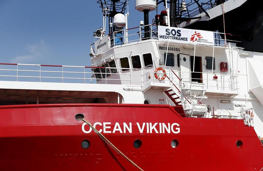 The new rescue vessel 'Ocean Viking'